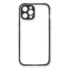 İphone 12 Pro Kılıf Miami Şeffaf Silikon - Siyah