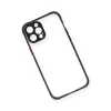 İphone 12 Pro Kılıf Miami Şeffaf Silikon - Siyah
