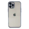 İphone 12 Pro Kılıf Razer Lensli Silikon - Açık Mavi
