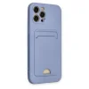 Apple İphone 12 Pro Max Kılıf Kelvin Kartvizitli Silikon - Lila
