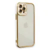 İphone 12 Pro Max Kılıf Liva Lens Silikon - Beyaz