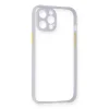 İphone 12 Pro Max Kılıf Miami Şeffaf Silikon - Lila