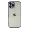 Apple İphone 12 Pro Max Kılıf Razer Lensli Silikon - Mor