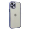 Apple İphone 12 Pro Max Kılıf Razer Lensli Silikon - Mor