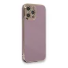 Apple İphone 12 Pro Max Kılıf Volet Silikon - Mor