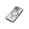 Apple İphone 13 Kılıf Joke Simli Magneticsafe Kılıf - Derin Mor