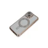 Apple İphone 13 Kılıf Joke Simli Magneticsafe Kılıf - Gold