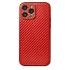 Apple İphone 13 Pro Max Kılıf Coco Karbon Silikon - Kırmızı