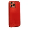 Apple İphone 13 Pro Max Kılıf Coco Karbon Silikon - Kırmızı