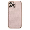 Apple İphone 13 Pro Max Kılıf Coco Karbon Silikon - Pembe