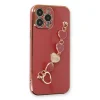 İphone 13 Pro Max Kılıf Esila Silikon - Kırmızı