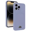Apple İphone 13 Pro Max Kılıf Kelvin Kartvizitli Silikon - Lila