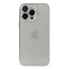 Apple İphone 13 Pro Max Kılıf Luko Lens Silikon - Gümüş