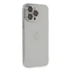 Apple İphone 13 Pro Max Kılıf Luko Lens Silikon - Gümüş