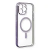 İphone 13 Pro Max Kılıf Magneticsafe Lazer Silikon - Mor
