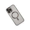 İphone 13 Pro Max Kılıf Magneticsafe Lazer Silikon - Siyah