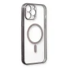 İphone 13 Pro Max Kılıf Magneticsafe Lazer Silikon - Siyah