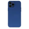 Apple İphone 13 Pro Max Kılıf Nano İçi Kadife Silikon - Lacivert