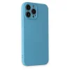 Apple İphone 13 Pro Max Kılıf Nano İçi Kadife Silikon - Mavi