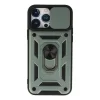 Apple İphone 13 Pro Max Kılıf Pars Lens Yüzüklü Silikon - Yeşil