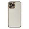 Apple İphone 13 Pro Max Kılıf Volet Silikon - Beyaz