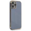 Apple İphone 13 Pro Max Kılıf Volet Silikon - Mavi