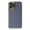 Apple İphone 13 Pro Max Kılıf Volet Silikon - Mavi