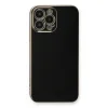 Apple İphone 13 Pro Max Kılıf Volet Silikon - Siyah
