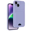 Apple İphone 14 Kılıf Kelvin Kartvizitli Silikon - Lila