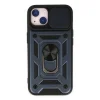 Apple İphone 14 Kılıf Pars Lens Yüzüklü Silikon - Lacivert