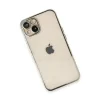 Apple İphone 14 Kılıf Razer Lensli Silikon - Gümüş