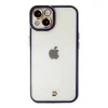 Apple İphone 14 Plus Kılıf Liva Lens Silikon - Mavi