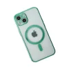 Apple İphone 14 Plus Kılıf Magneticsafe Lazer Silikon - Haki Yeşil