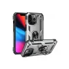 Apple İphone 14 Pro Kılıf Sofya Yüzüklü Silikon Kapak - Gümüş
