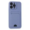 Apple İphone 14 Pro Max Kılıf Kelvin Kartvizitli Silikon - Lila