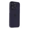 Apple İphone 14 Pro Max Kılıf Luko Lens Silikon - Derin Mor