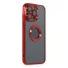 Apple İphone 14 Pro Max Kılıf Slot Silikon - Kırmızı