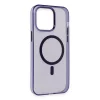 Apple İphone 14 Pro Max Kılıf Tron Şeffaf Magsafe Kapak - Derin Mor