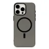 Apple İphone 15 Pro Kılıf Anka Pc Magneticsafe Sert Metal Kapak - Siyah