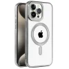 Apple İphone 15 Pro Kılıf Kronos Magsafe Kapak - Titanyum Gri
