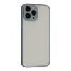 Apple İphone 15 Pro Kılıf Montreal Silikon Kapak - Gri