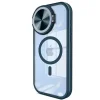 Apple İphone 15 Pro Kılıf Teleskop Lens Magsafe Silikon Kapak - Lacivert