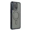 Apple İphone 15 Pro Max Kılıf Joke Simli Magneticsafe Kılıf - Lacivert
