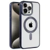 Apple İphone 15 Pro Max Kılıf Kronos Magsafe Kapak - Lacivert
