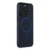 Apple İphone 15 Pro Max Kılıf Lodos Magneticsafe Mat Kapak - Mavi