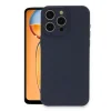 Apple İphone 15 Pro Max Kılıf Nano İçi Kadife Silikon - Lacivert