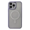 Apple İphone 15 Pro Max Kılıf Room Magneticsafe Silikon - Lila