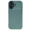 Apple İphone 16 Kılıf Auto Focus Karbon Kapak - Koyu Yeşil