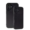 Apple İphone 16 Kılıf Auto Focus Karbon Kapak - Siyah