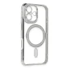 Apple İphone 16 Kılıf Joke Simli Magneticsafe Kılıf - Gümüş